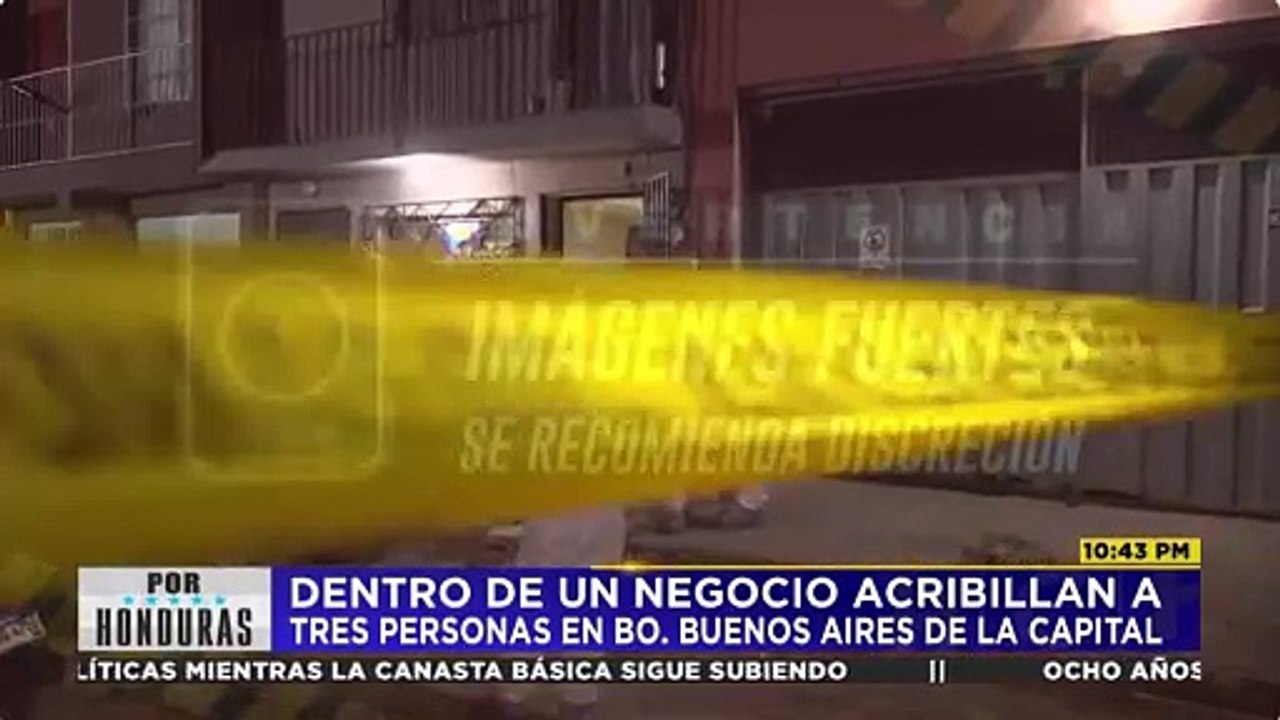 Se reporta la muerte de tres personas en el barrio Buenos Aires de la capital