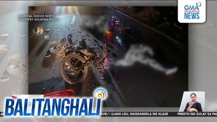 55-anyos na motorcycle rider, patay matapos mabangga ng isa pang motorsiklo; 2 sugatan | Balitanghali