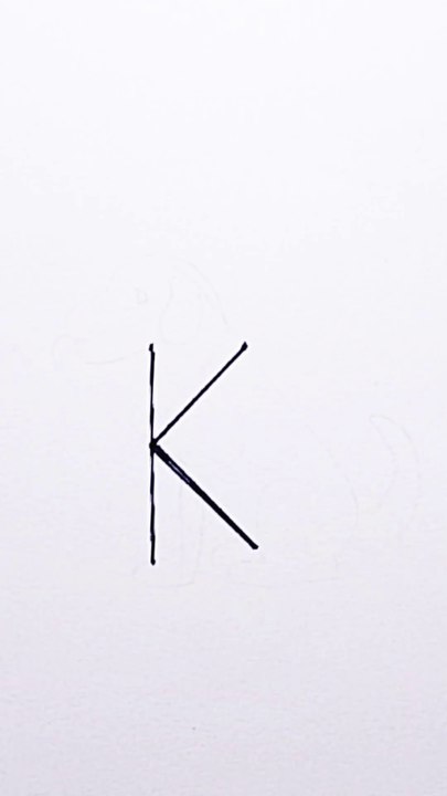 K dog drawing