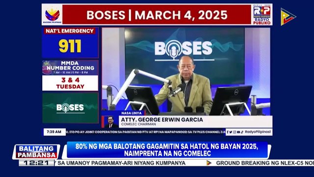 80% ng mga balotang gagamitin sa #HatolNgBayan2025, naimprenta na ng Comelec; Voter’s education, paiigtingin