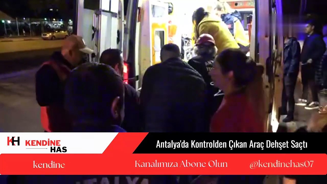 Antalya'da Kontrolden Çıkan Araç Dehşet Saçtı: Polis Memuru Ağır Yaralandı!