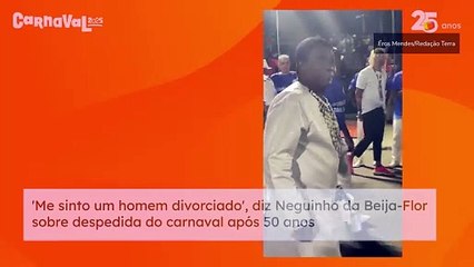 'Me sinto um homem divorciado', diz Neguinho da Beija-Flor sobre despedida do carnaval após 50 anos