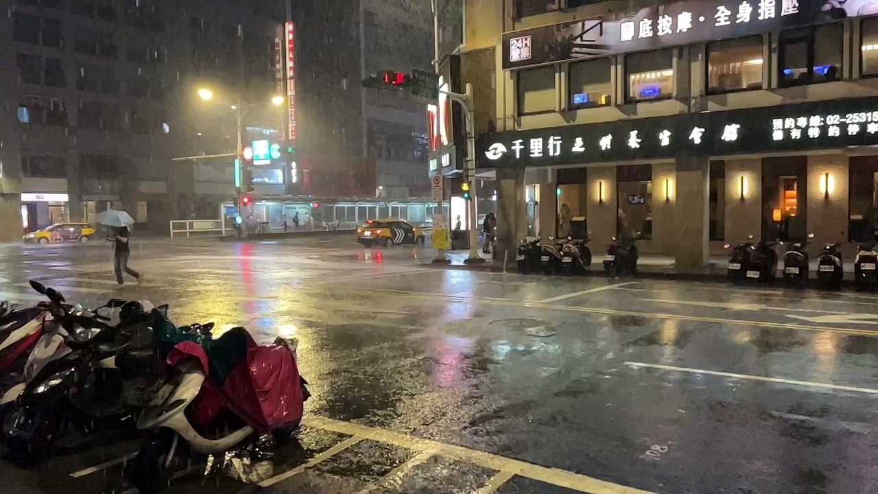 Typhoon in Taipei