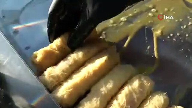 Erzurum’da iftar sofralarının vazgeçilmez tatlısı