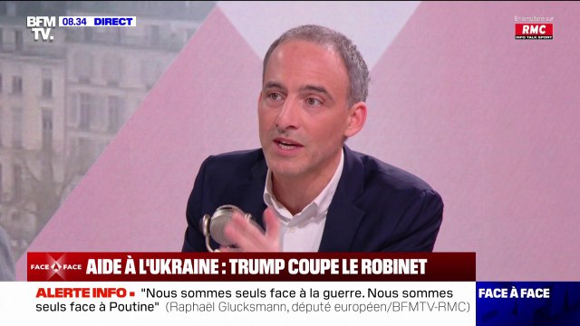 Suspension de l'aide militaire américaine à Kiev: Nous sommes seuls aujourd'hui, nous Européens , affirme Raphaël Glucksmann (Place publique)
