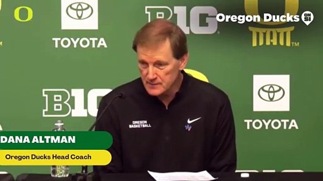 Oregon Ducks Coach Dana Altman on Nate Bittle & Keeshawn Barthelemy's Productivity