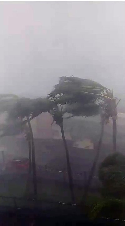 Image du cyclone Garance qui est arrivé à la Réunion le 28 février 2025