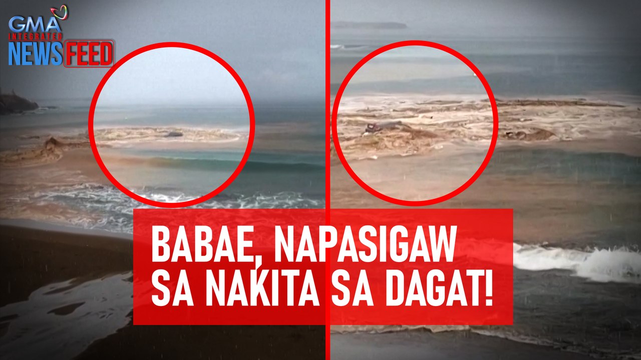 Babae, napasigaw sa nakita sa dagat! | GMA Integrated Newsfeed