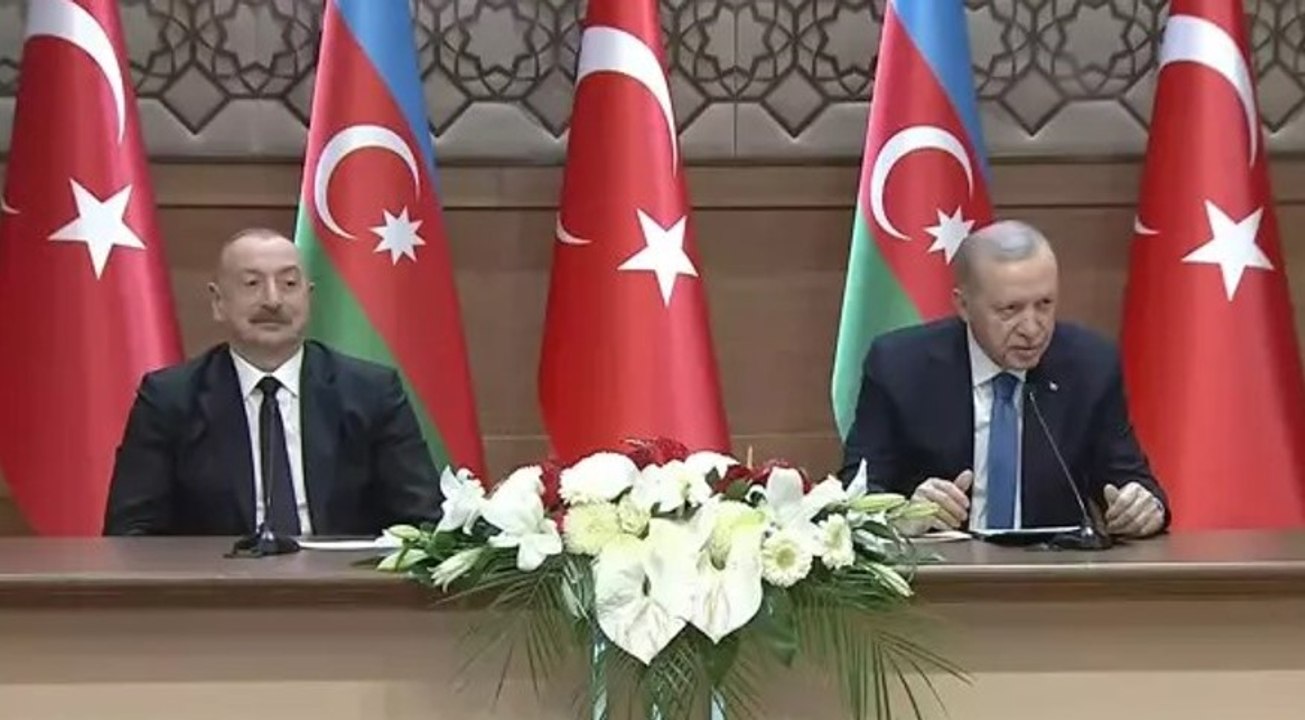 Azerbaycan Cumhurbaşkanı İlham Aliyev, Iğdır-Nahçıvan Doğalgaz Boru Hattı Açılış Töreni’nde açıklama yaptı