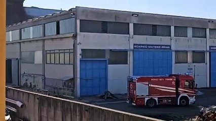 L'intervento dei vigili del fuoco