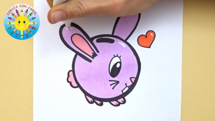Dibuja un CONEJITO  de Hucha para Pascua !!!!! Draw a nice BUNNY Piggy bank !!!