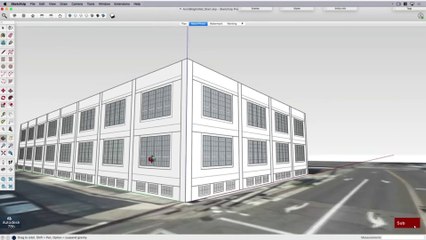 How to Extruding The Façade in Sketchup | Part # 08 | #sketchup #architecture #revitfamily #civil #Autodesk #civil3d