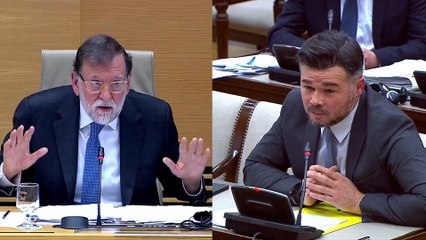 Rajoy y Rufián se encaran en el Congreso: "Que no estamos en el palco del Bernabéu"
