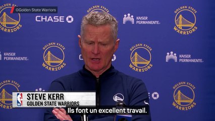 Warriors - Kerr : "Je vois 5 ou 6 marchers par match qui ne sont pas sifflés"