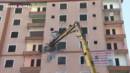 Büyükçekmece'de kentsel dönüşüm çalışmaları: 10 bina yıkılıyor