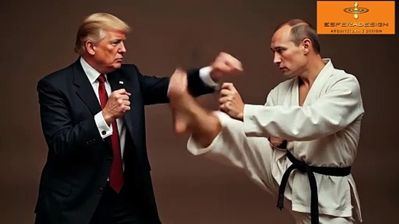 trump vs putin womans karate