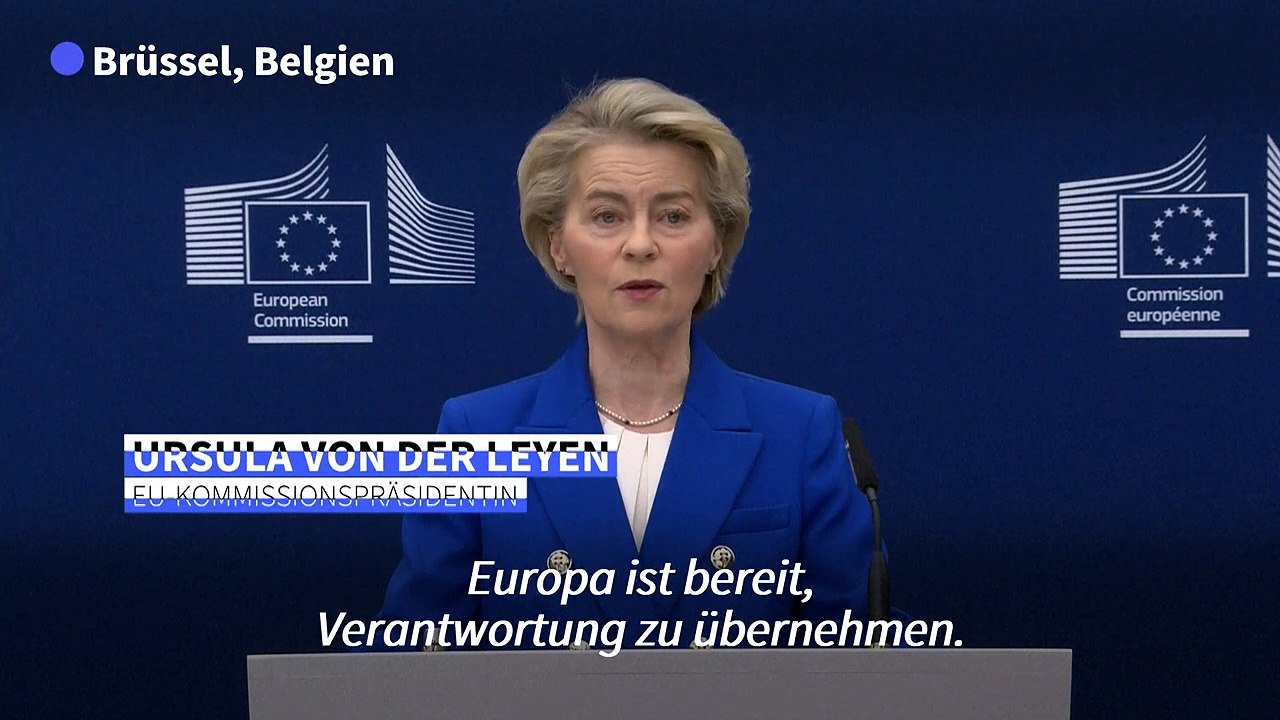 Von der Leyen will Europa mit 800 Milliarden Euro wieder aufrüsten