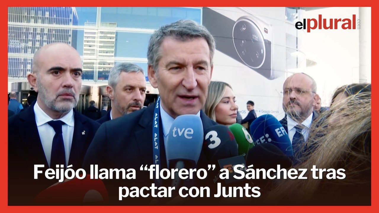 Feijóo llama “florero” a Sánchez tras el acuerdo entre PSOE y Junts