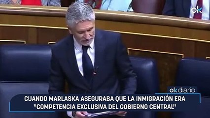 Cuando Marlaska aseguraba que la inmigración era "competencia exclusiva del Gobierno central"