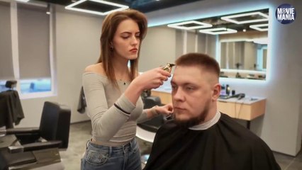 Special Wax Treatment By Lady Barber Daria #MovieManiaOfficial#ladybarbers #haircut#ladybarbermassage #asmrbarbershop