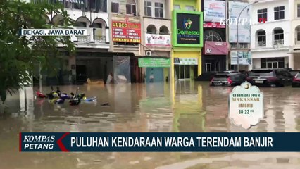 Penampakan Puluhan Kendaraan Warga Terendam Banjir di Kawasan Grand Galaxy City Bekasi