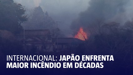 Japão mobiliza 2.000 bombeiros para combater maior incêndio florestal em décadas