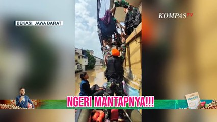 Evakuasi Warga yang Rumahnya Nyaris Tenggelam Karena Banjir Hingga Lansia Berkursi Roda