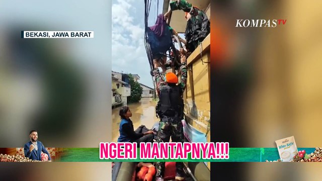 Evakuasi Warga yang Rumahnya Nyaris Tenggelam Karena Banjir Hingga Lansia Berkursi Roda