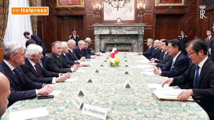 Giappone, Mattarella incontra presidente della Camera dei Consiglieri