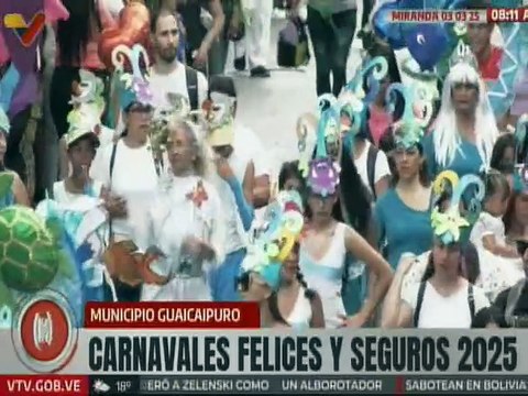 Bajo la temática Fantasías y Riquezas de Venezuela mirandinos disfrutaron desfile de carnavales