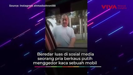 Aksi Koboi Jalanan Bersenpi Intimidasi Sebuah Mobil