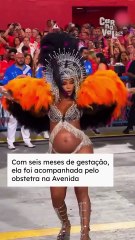 Grávida, Brunna Gonçalves brilha na Sapucaí e recebe beijo de Ludmilla #terranocarnaval