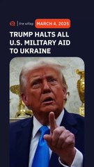 Trump halts all US military aid to Ukraine, White House official says
