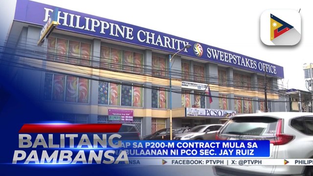 P200-M contract mula sa PCSO, pinabulaanan ni PCO Sec. Jay Ruiz