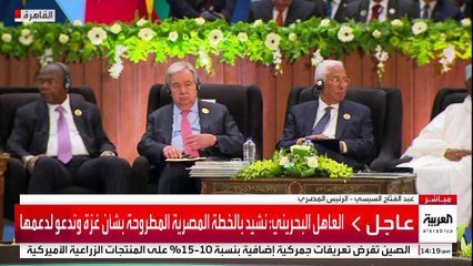 كلمة للرئيس المصري عبد الفتاح السيسي في افتتاح القمة العربية الطارئة
