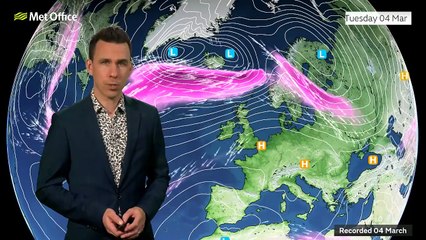 Met Office 14 day weather outlook 04/03/2025