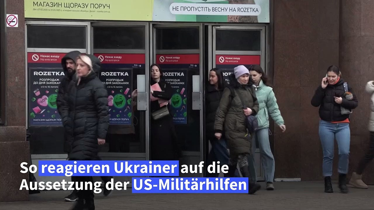 Das sagen Ukrainer zur ausgesetzten US-Militärhilfe