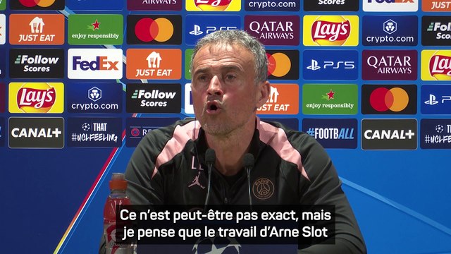 Luis Enrique : Arne Slot a fait de Liverpool une machine