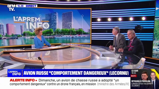 Sébastien Lecornu dénonce le comportement dangereux d'un avion de chasse russe à l'égard d'un drone français au-dessus de la Méditerranée orientale