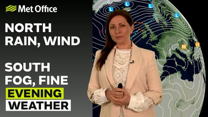 Met Office Evening Weather Forecast 04/05/25 – Windy north, clearer south