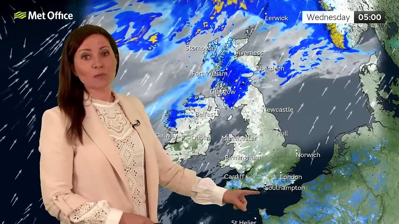 Met Office Tuesday evening weather forecast 04/03/2025 - video Dailymotion