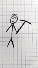 Max il minatore  disegno personaggi