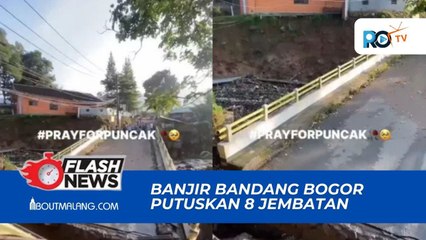 Banjir Bandang di Bogor Putuskan 8 Jembatan, BNPB Siapkan Jembatan Darurat