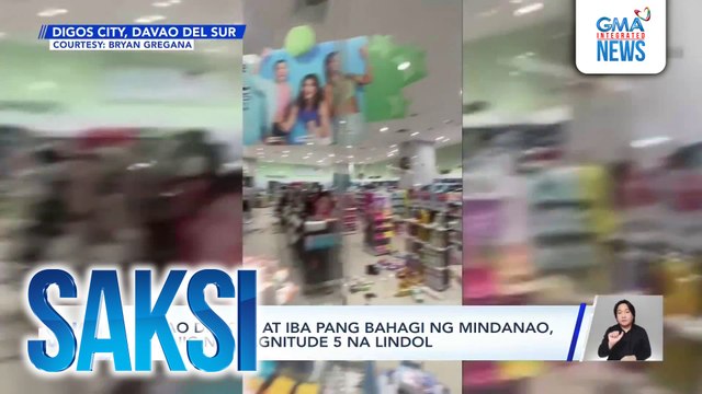 Davao del Sur at iba pang bahagi ng Mindanao, niyanig ng magnitude 5 na lindol | Saksi