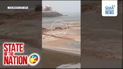 Kotseng tinangay ng baha, inanod hanggang sa dagat | SONA