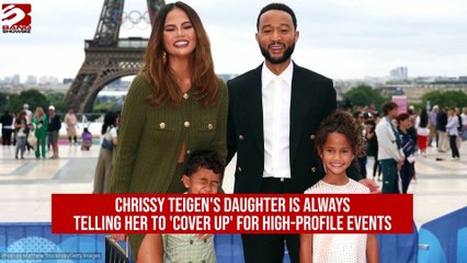 Chrissy Teigen's 'modest' daughter is always telling her to 'cover up'