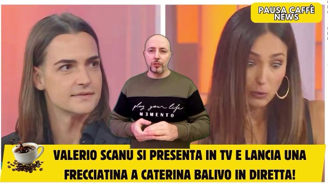 Valerio Scanu si presenta in TV e lancia una frecciatina a Caterina Balivo in diretta!