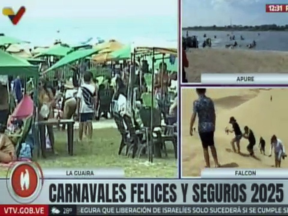 La Guaira | Playa Candileja recibe a temporadistas que disfrutan de los Carnavales 2025