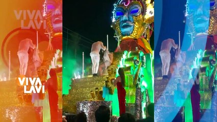 Galilea Montijo se cae durante presentación en carnaval de Mazatlán