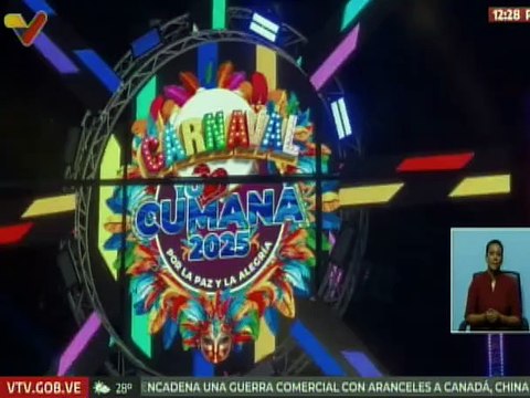 Sucrenses disfrutaron de un show musical en el Centro Histórico de Cumaná por Carnavales 2025